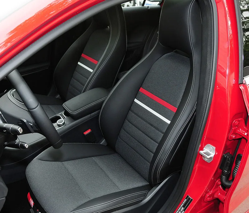 For Mercedes-Benz A Class W176 Hatchback 2012 2013 2014 2015 2016 2017 2018 PU Leather Custom Car Seat Covers Set Accessories