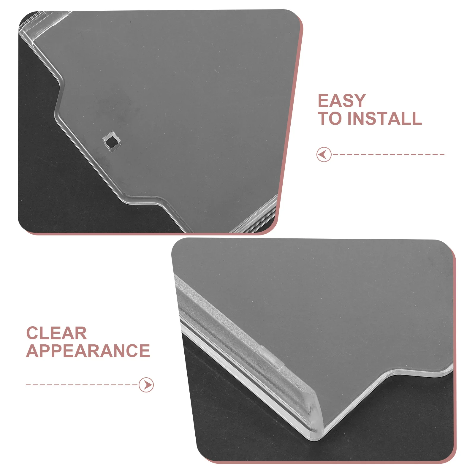 4Pcs Transparent Glass Break Cover Heavy Duty Emergency Button Protector for Fire in Public Buildings Schools