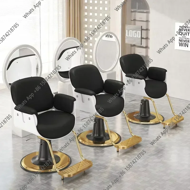 O Trendy Swivel Barber Chair Barbershop Chaise Coiffure Salon Chair Esthetician Supplies Sillon Peluqueria Salon Furniture X