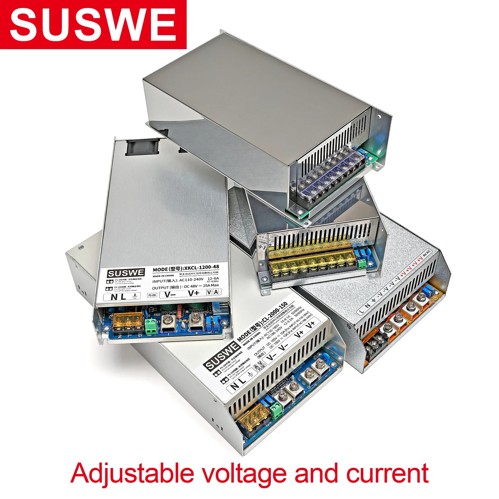 Nieuwe Voeding Verstelbare Ac 110V/220V Naar Dc 5V 12V 24V Voedingsbron Adapter Transformator Dc Adapter Voor Led Strip Licht