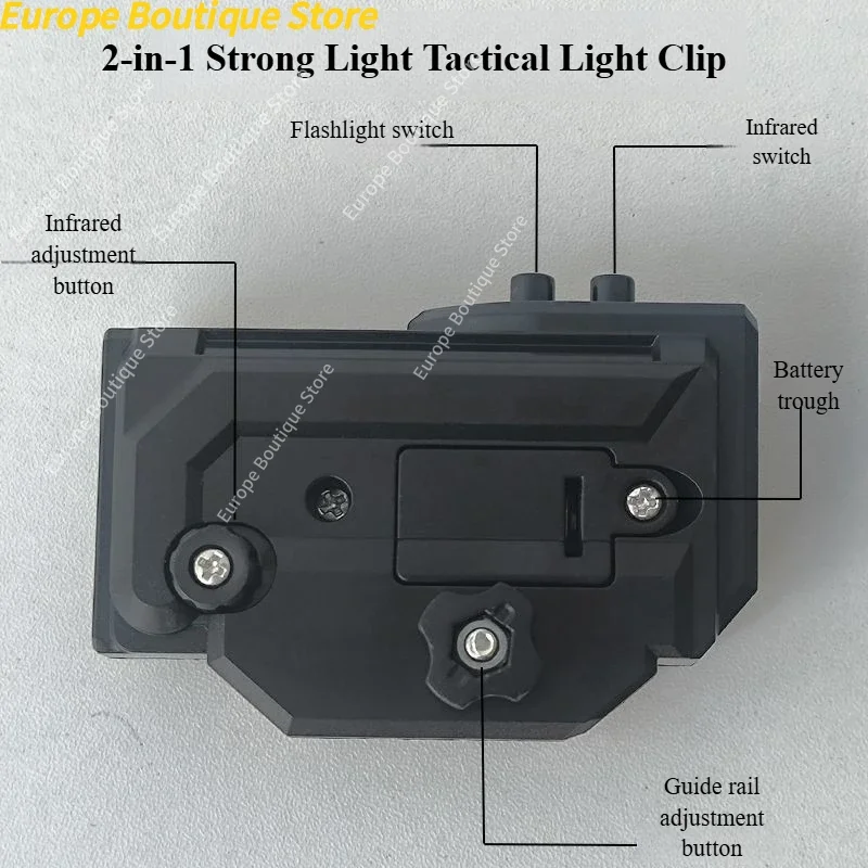 2026 أجزاء البصر الجديدة للأطفال ملحقات المسدس لعبة مصباح يدوي نطاق جبل 20 مللي متر السكك الحديدية #6