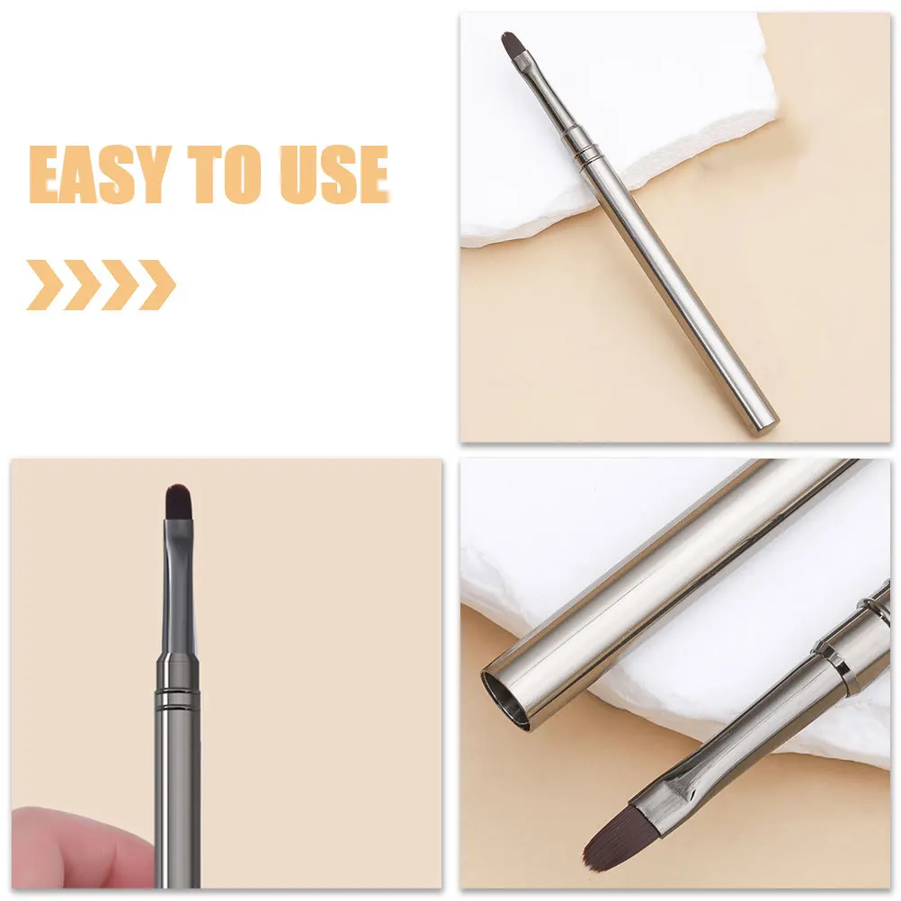 

2pcs Art Pen Aluminum Tube Nylon Wool Lightweight Manicure Tool For Home Salon Use Nail Painting Tool Nail Art Brush