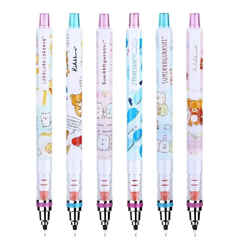 Imagem -05 - Kuru Toga-desenhos Animados a Lápis Mecânico 0.5 mm Giro Automático Lead Writing Papelaria Japonesa Suave Edição Limitada 1pc