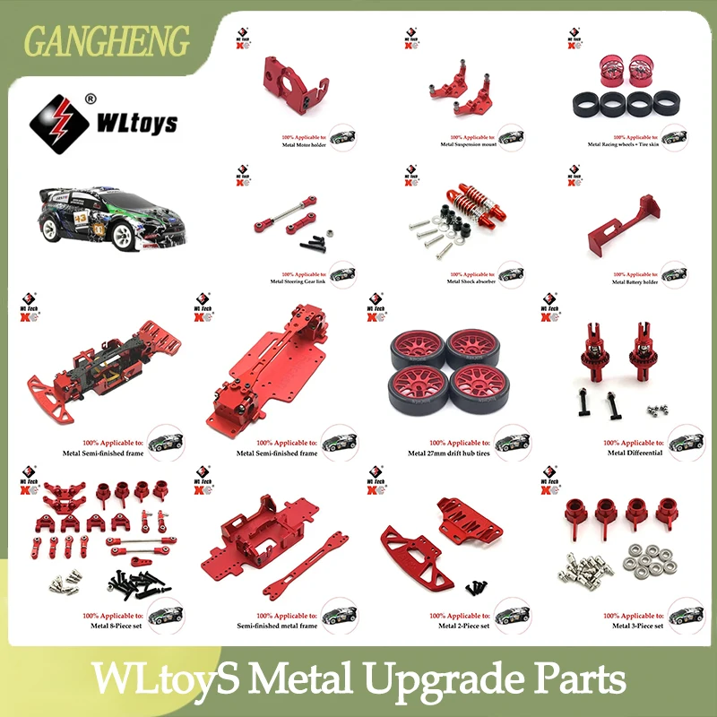 Wltoys K989 K969 284131 284010 28416 RC Remote Control Car 1/28 4WD Mosquito Car Metal PO Vulnerable Modification Accessory Kit