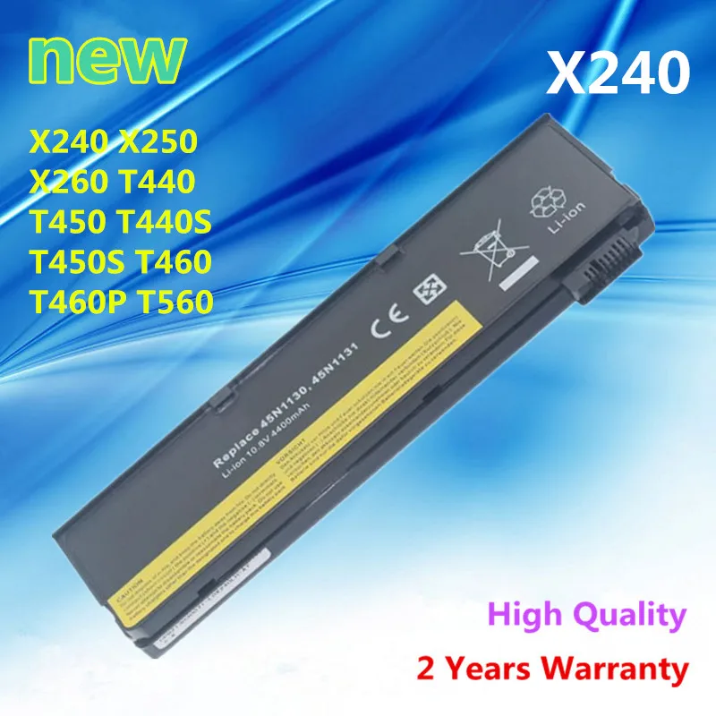 

New X240 Laptop battery for LENOVO X240 X250 X260 T440 T450 T440S T450S T460 T460P T560 0C52861 0C52862 45N1125 45N1127 45N1128