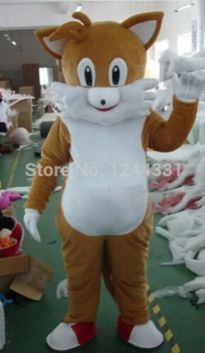 Novo personagem adulto raposa mascote traje halloween vestido de natal adereços de corpo inteiro roupa traje da mascote