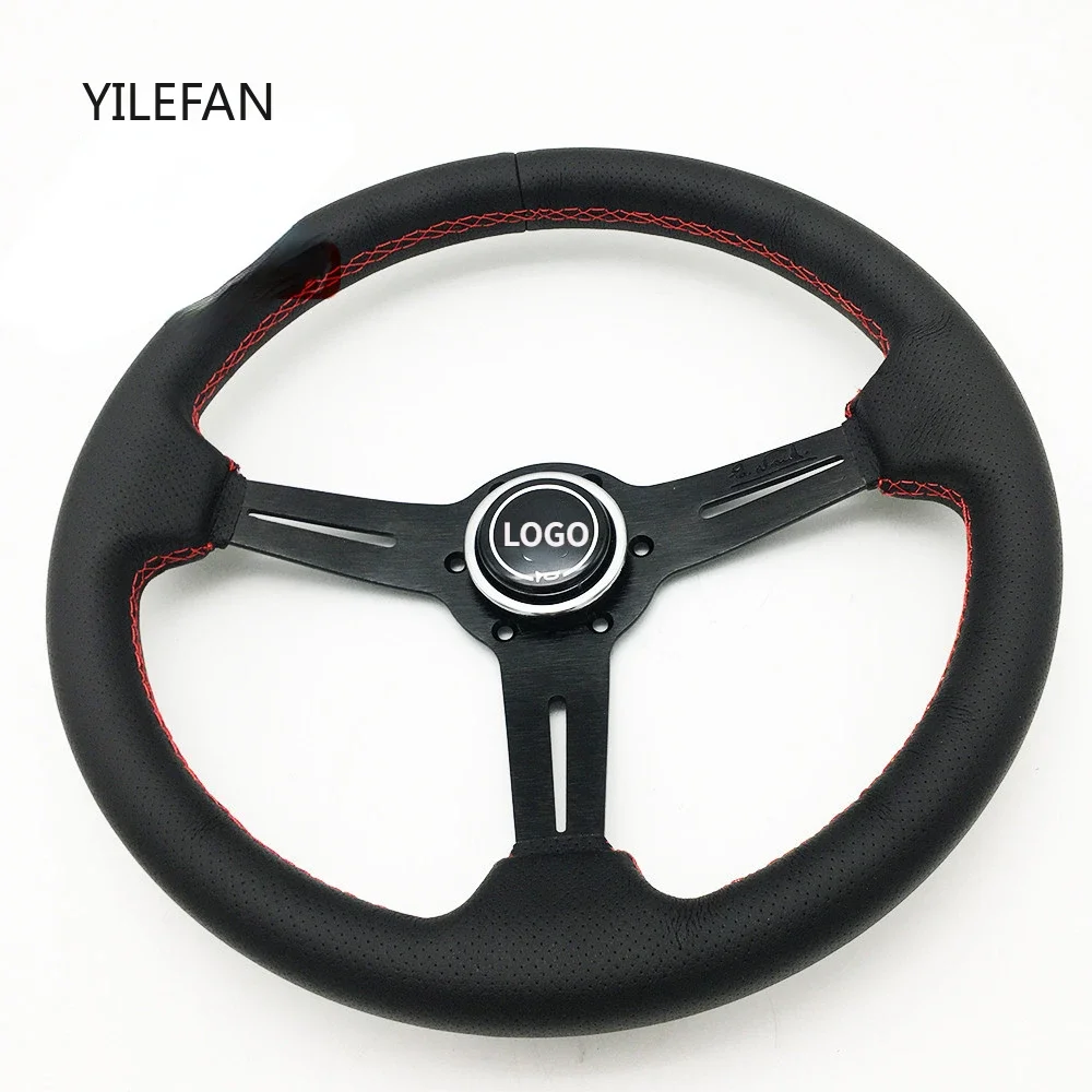 عجلة قيادة السباق العالمية 6 مسامير مع زر القرن تتضمن مفتاح كابل