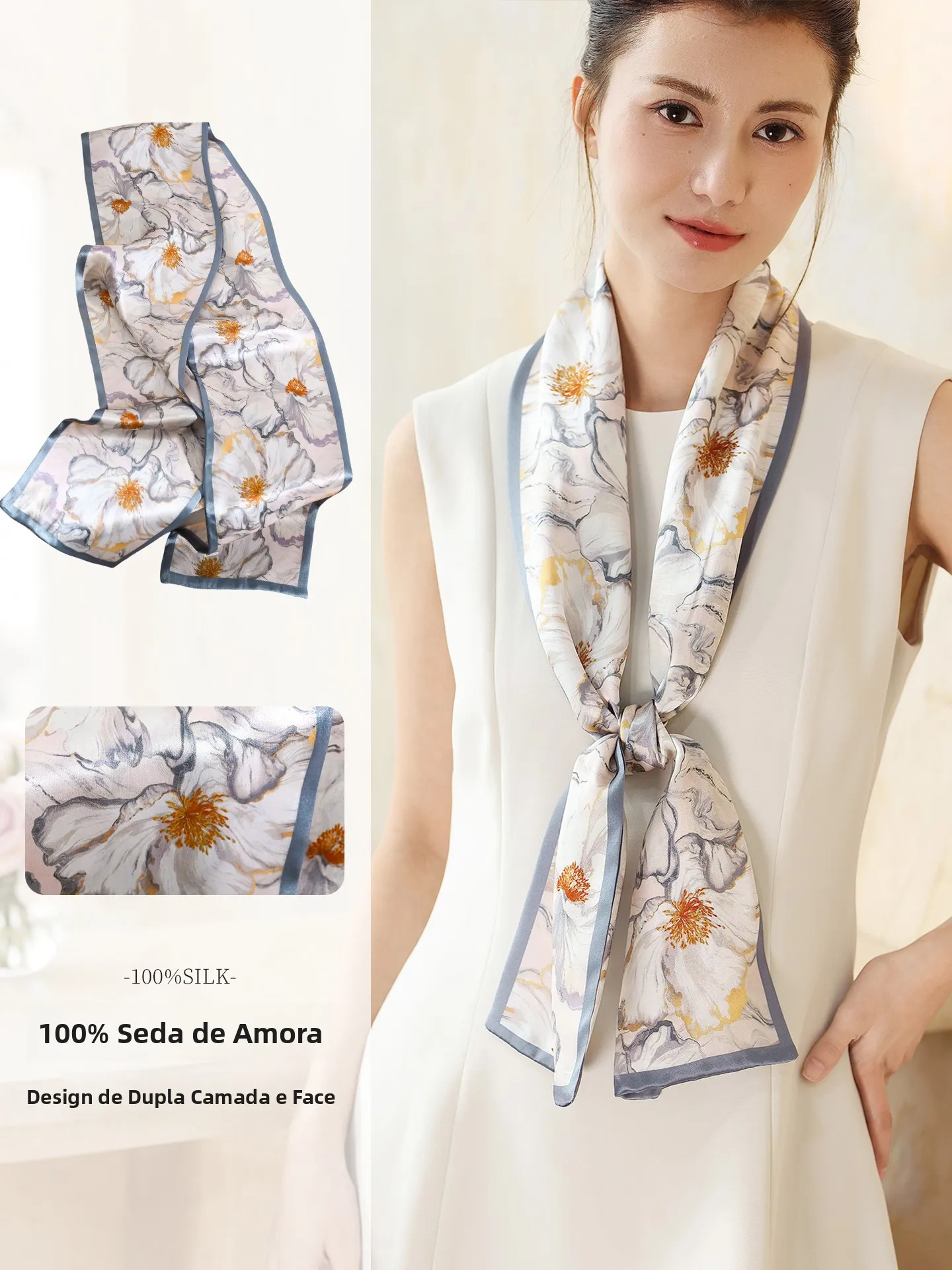 シルクロングスカーフ-レディース-2026年新作-ネクタイ-軽量-高級-春-首保護-薄型モデル-おしゃれ-飾り用