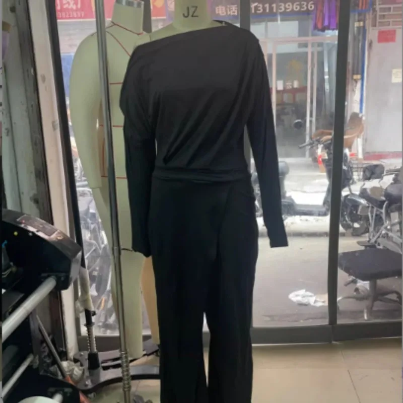 Spot Shoulder Formal Elegant Party Jumpsuit Simple Commute Exquisite Casual Fashion Trend High Quality Temperament Personality