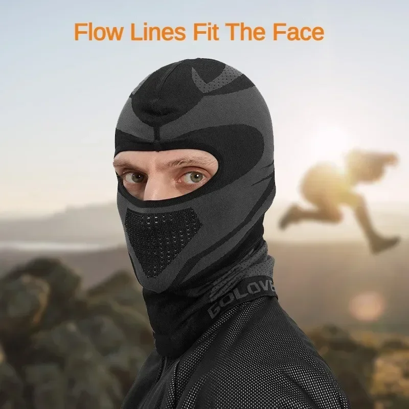 Efficient Keep Warm Full Face Mask Motorcycle Bicycle Windproof Sunscreen Masks Cycling Sports Soft Headgear for Men Women