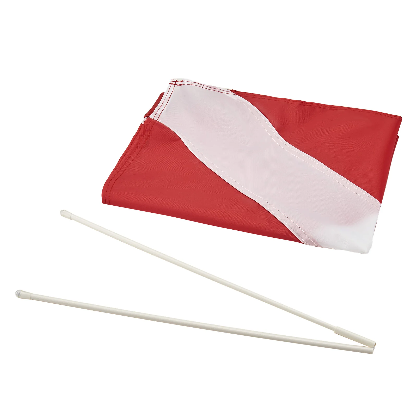 Dive Flag with Removable Stiffening Pole - 20” x 24” for Scuba Diving Spearfishing Freediving  Use with Float, Buoy, Boat, Flag