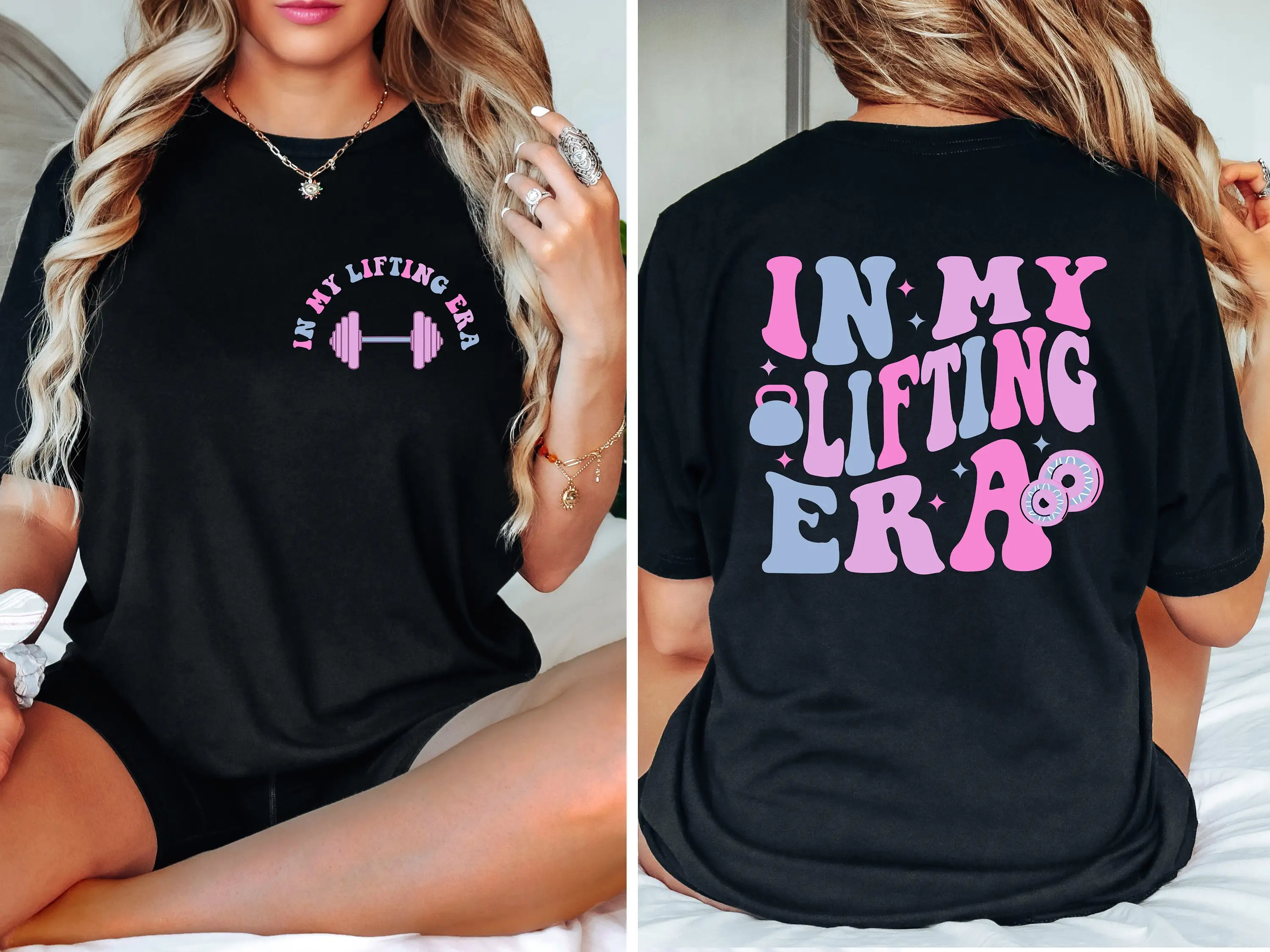 In My Lifting Era T Shirt Funny Workout Gym Lover Sweat For Fitness Mom