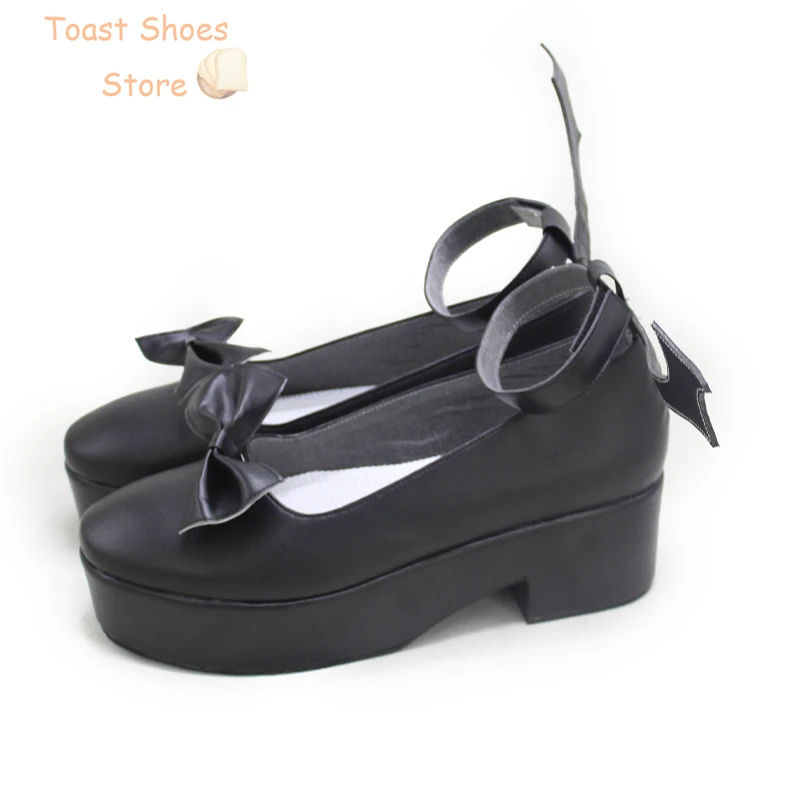 Sanya-zapatos de Cosplay de cuero PU para Halloween, botas de carnaval, VTuber Kuzuha, utilería para disfraz