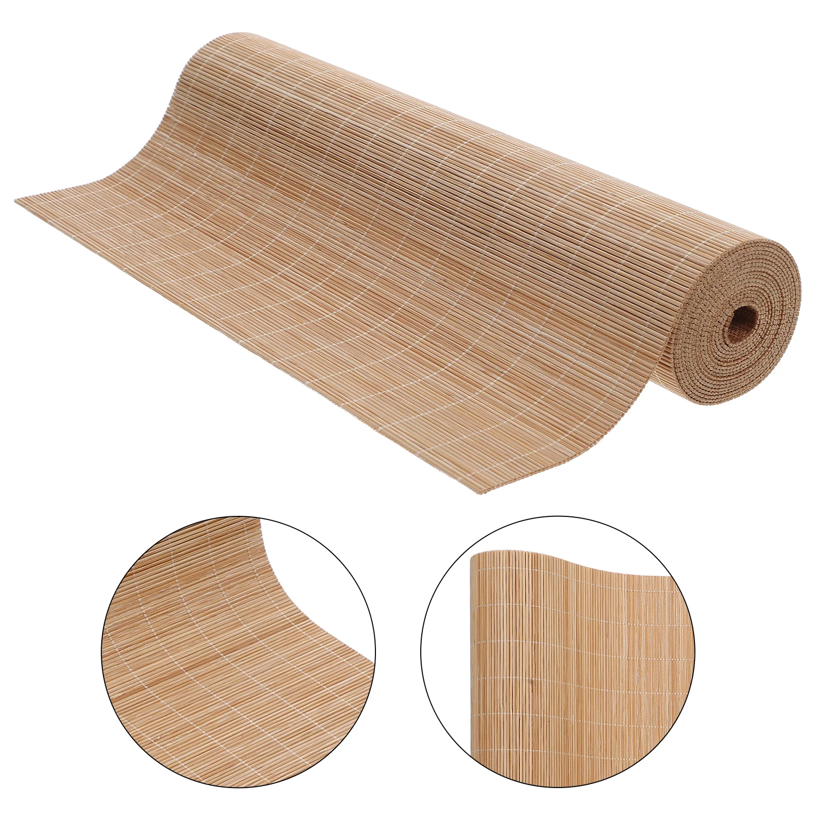 

Bamboo Table Runner Cuttable Heat Resistant Dining Mat For Kitchen Coffee Tea Table Decoration Roll Placemats