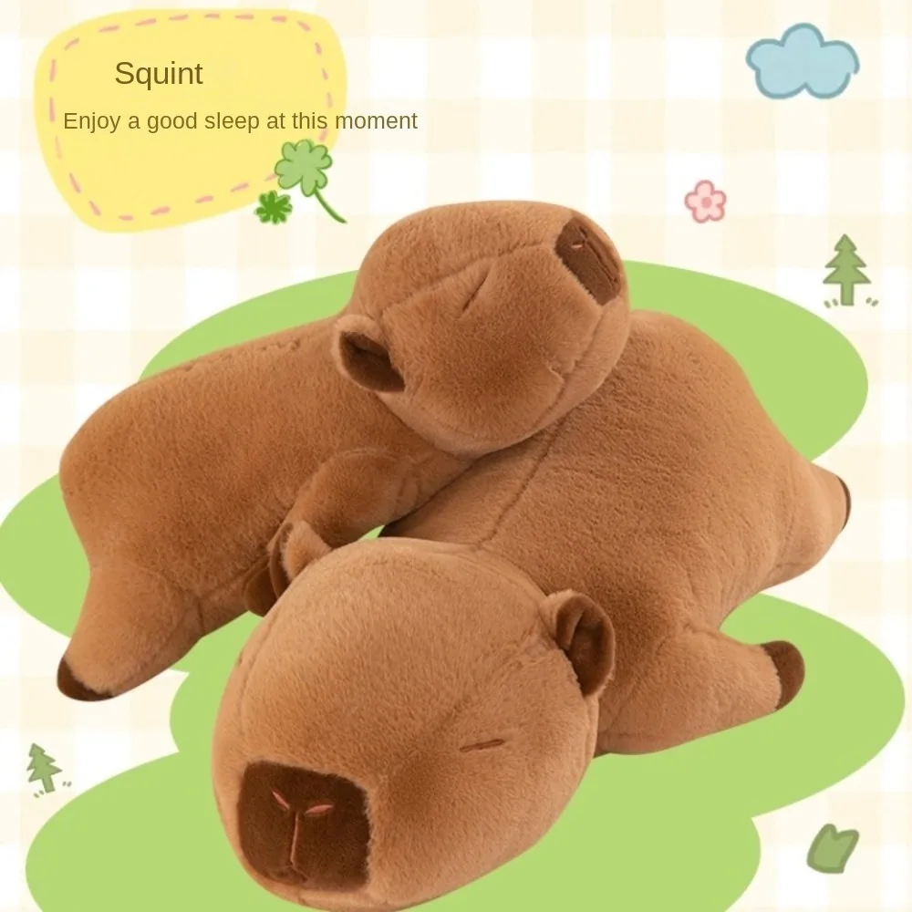 สัตว์ Capybara Plush ของเล่นจําลอง Capybara นุ่ม Capibara อะนิเมะ Fluffty ของเล่นการ์ตูนน่ารัก Capybara ตุ๊กตา Plush ตุ๊กตาคริสต์มาสของเล่น