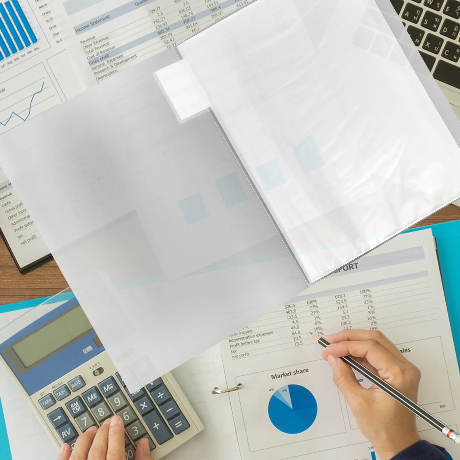 

Папка-портфолио формата А3 большой вместимости, прозрачная пластиковая папка-органайзер с несколькими отделениями для документов, презентаций и художественных работ