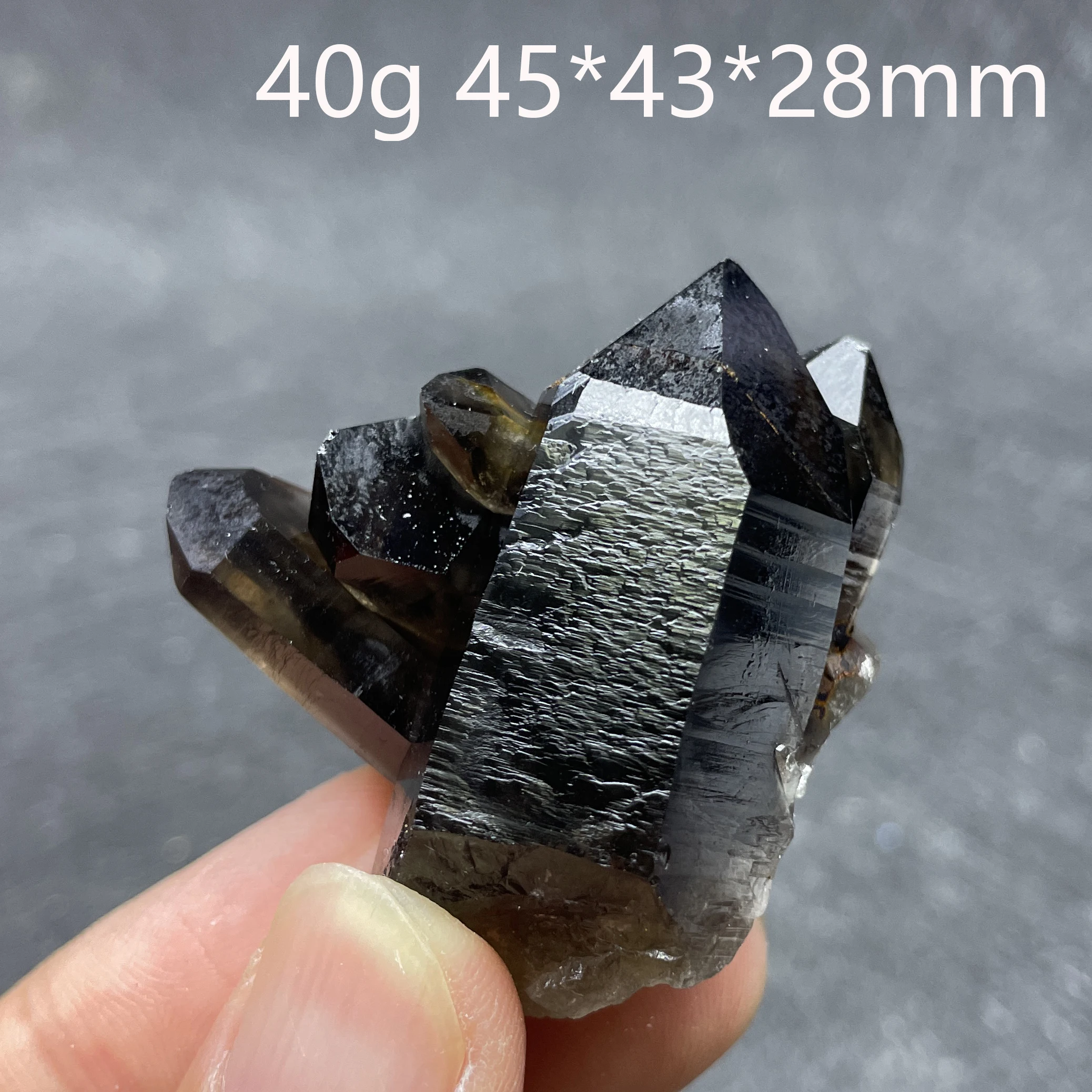 Natural Stone Smoky Quartz Crystal Cluster Mineral Raw Rock Specimen Decoration Rough Polished Healing