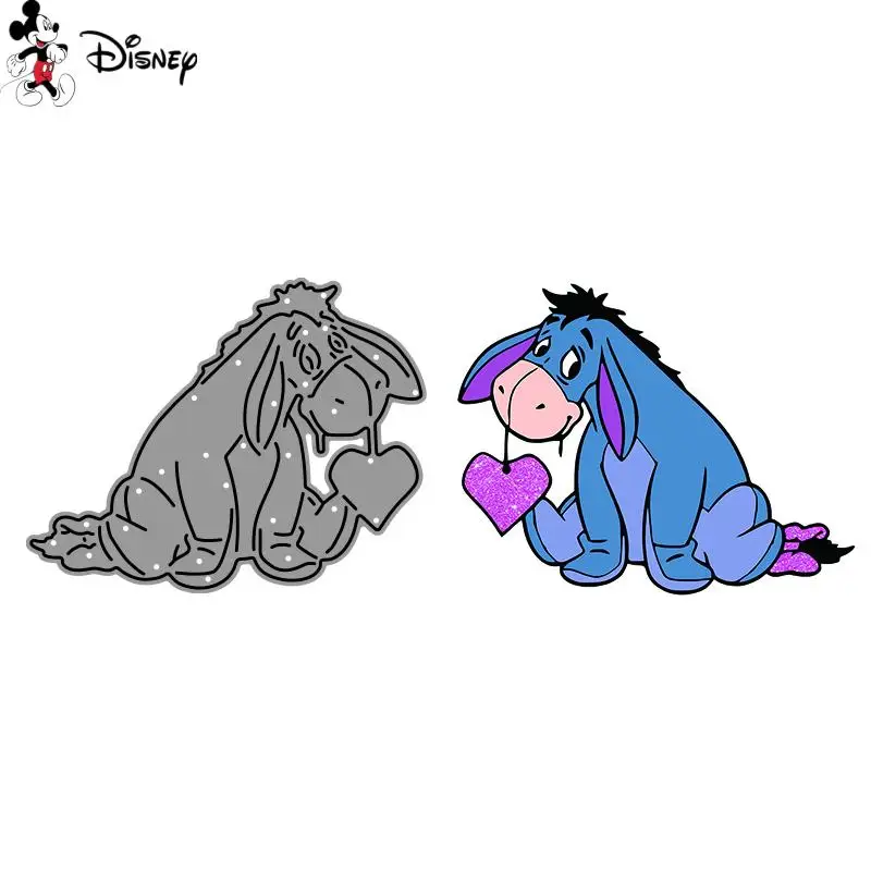 Winnie the Pooh Cutting Dies For DIY Scrapbook Disney Eeyore With Love Cutting Die Valentine's Day Cards Decorative Craft DieCut