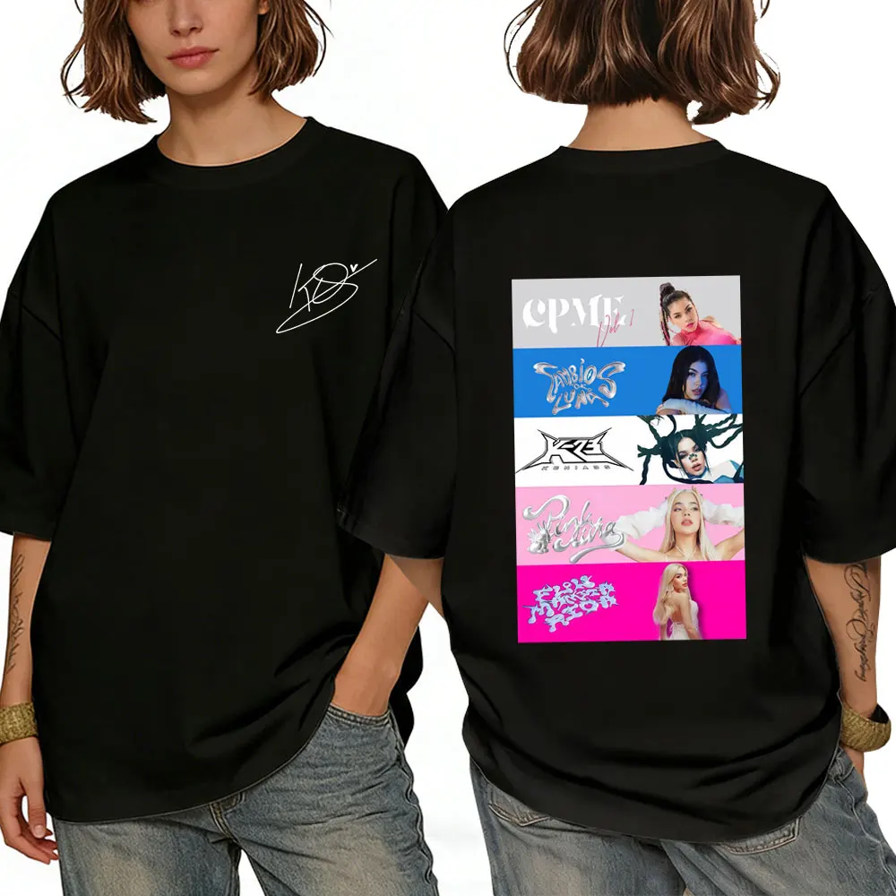 

Singer Kenia Os K Album Cover T-shirt Summer Men Women High Quality Soft Cotton Unisex Fashion Pop Music Short Sleeve T Shirts