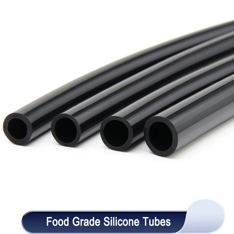 Tubo de silicona Flexible de colores, tubo de agua de goma suave no tóxica, manguera de grado alimenticio, diámetro de 0,5, 1, 2, 3, 4, 5, 6, 7, 8,