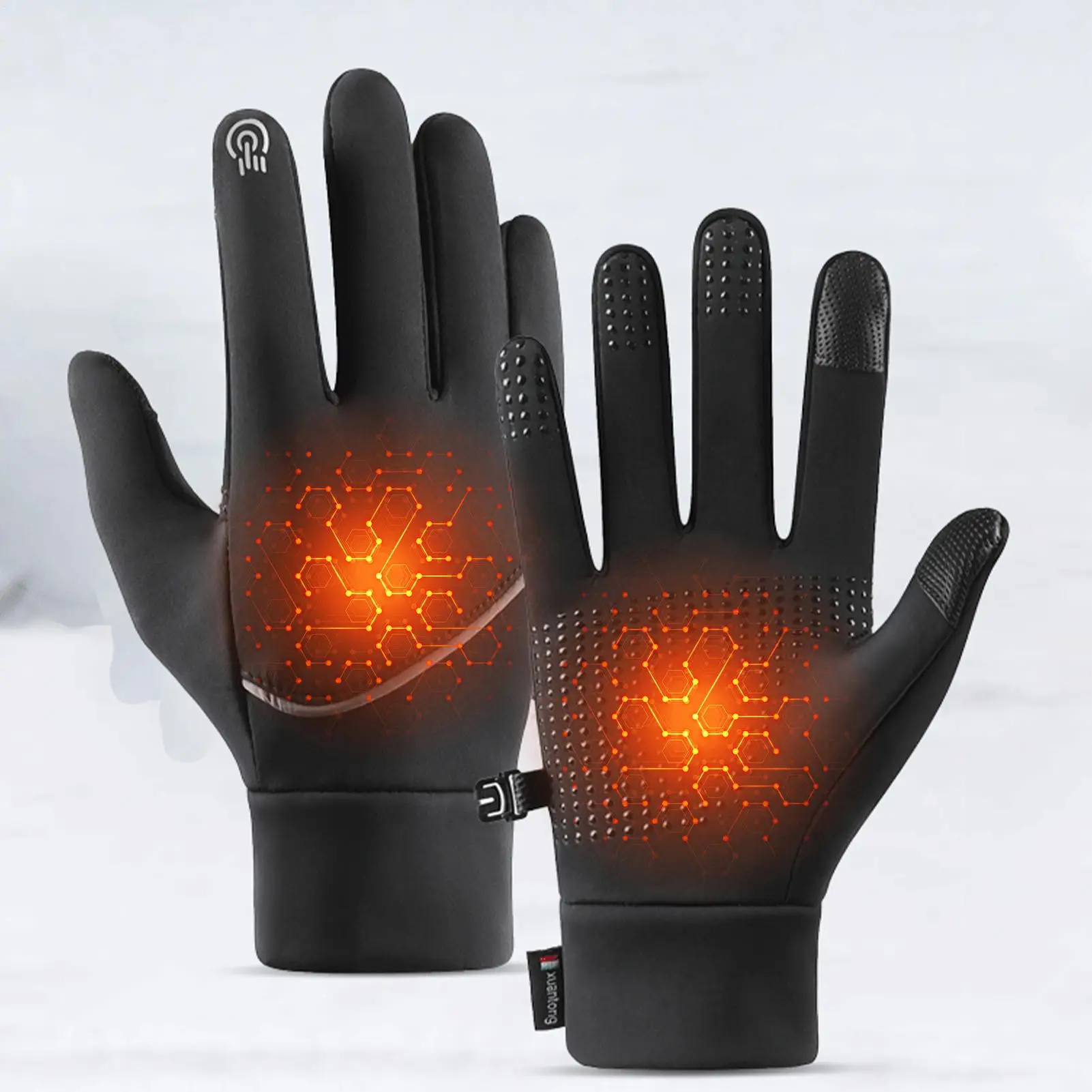 

Уличные зимние перчатки, мотоциклетные перчатки с подкладкой, зимние перчатки с сенсорным экраном, водонепроницаемые термоперчатки для верховой езды