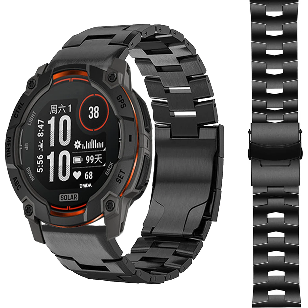 1PCS Watch Strap for Garmin Instinct 3 2X/Fenix 8 E 7 7X Pro QuickFit Titanium Metal Bracelet 22mm 26mm for Garmin Tactix 8 Band