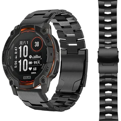 1PCS Watch Strap for Garmin Instinct 3 2X/Fenix 8 E 7 7X Pro QuickFit Titanium Metal Bracelet 22mm 26mm for Garmin Tactix 8 Band