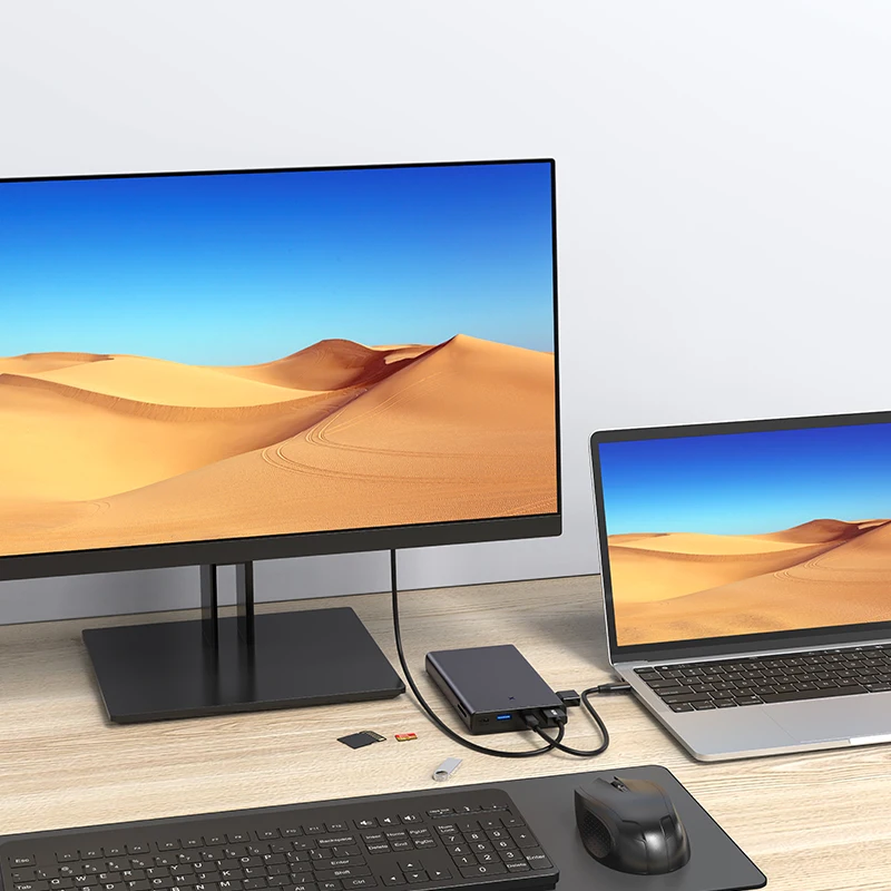 Colorii adaptor tipe C, dengan perangkat keras 2.5 SATA ke USB 3.0 untuk Disk SSD eksternal HDD
