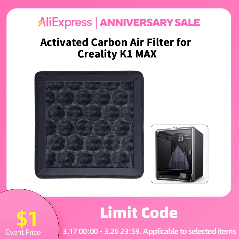 For Creality K1 MAX Activated Carbon Air Filter purifier Filter Replacement 3d Printer Part for K1 MAX