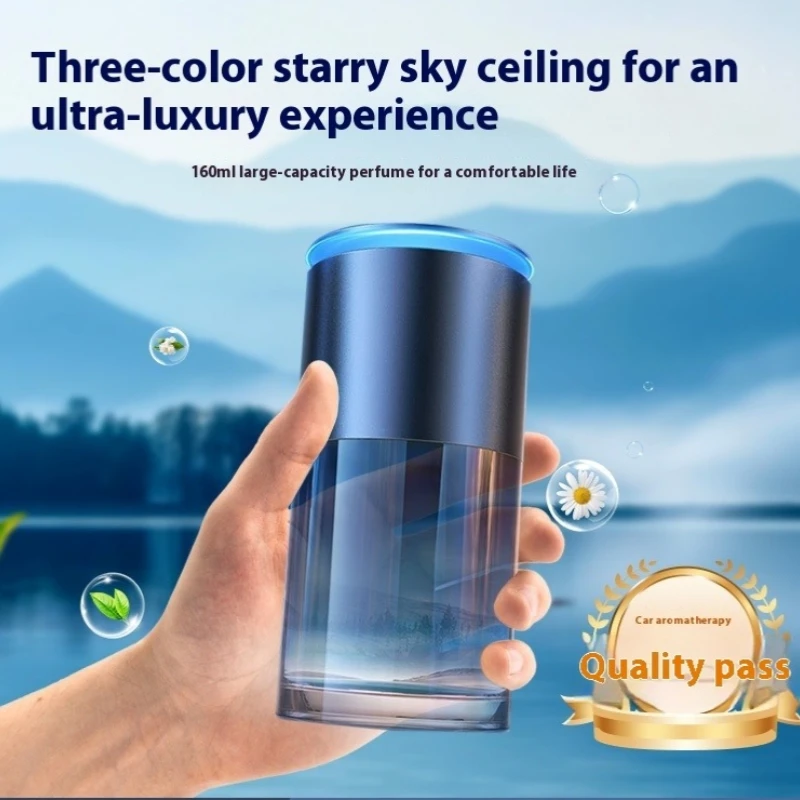 

Car Air Freshener 160ml Large Capacity Long-lasting Use Auto Fragrance Diffuser With Ambient Light 3 Mode Adjustable