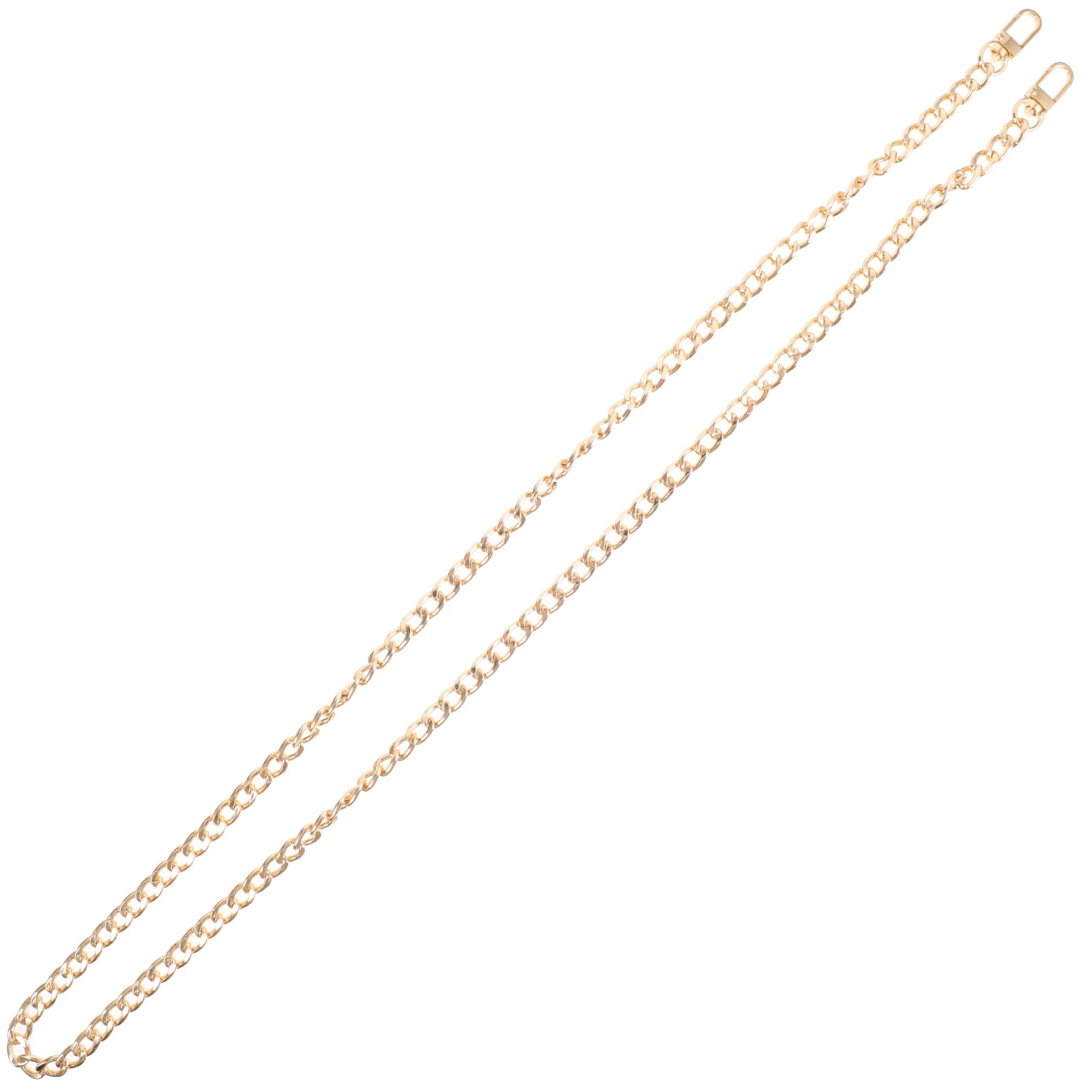 Gold Metal Purse Chain Long Single Shoulder Crossbody Bag Strap Removable Buckle Replacement Chain for Handbags Clutch Durable