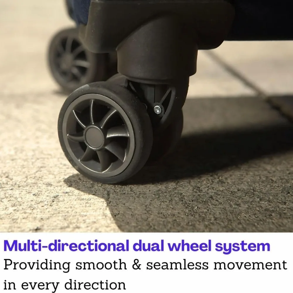 Equipaje ligero grande a cuadros con ruedas - maleta giratoria aprobada por tsa para viaje