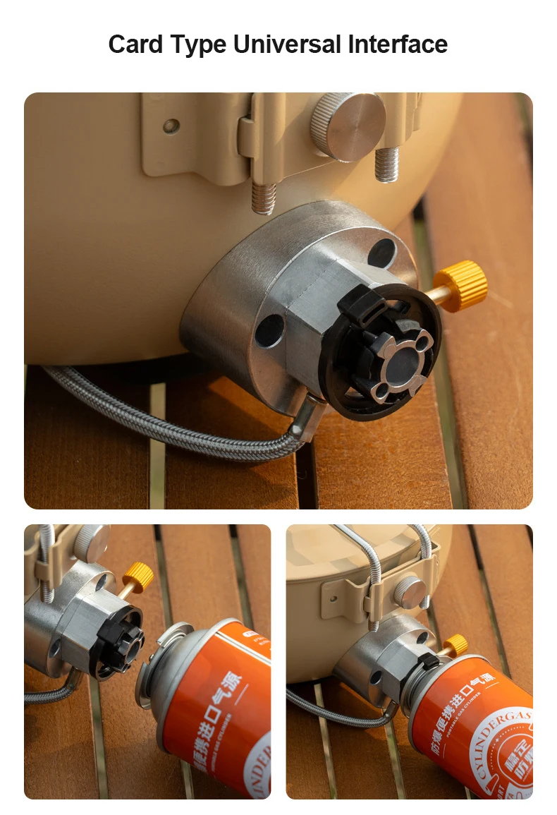 New Camping Gas Stove Windproof Cooking Pot Outdoor Cookware Portable Camp Picnic Stove