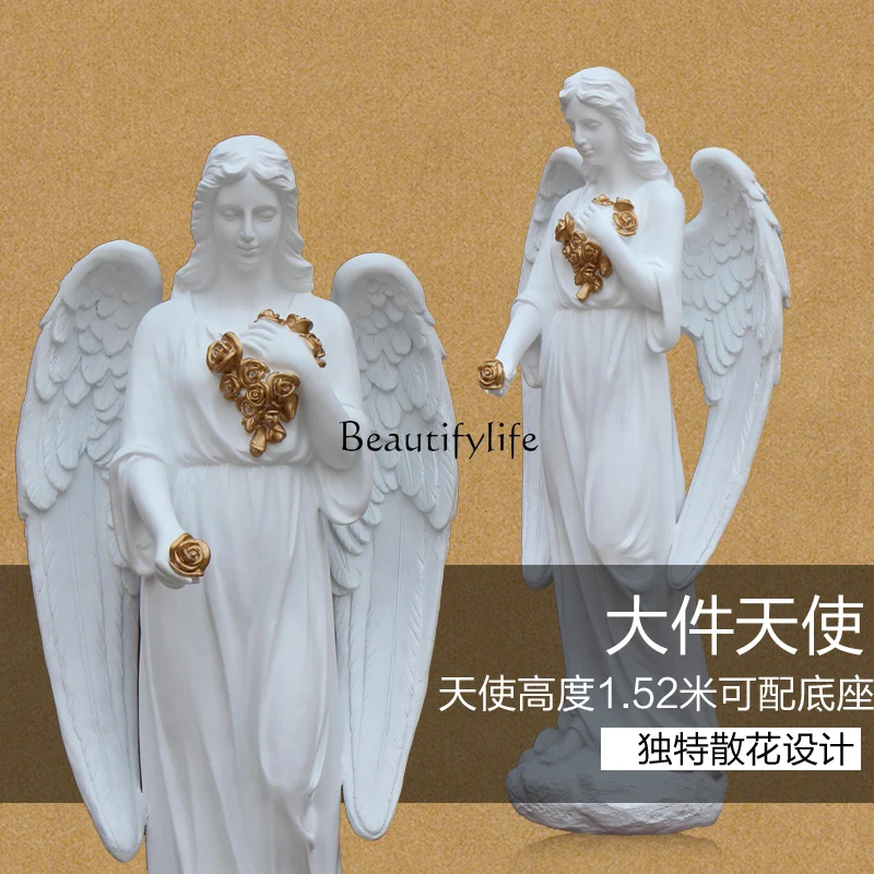 European-Style Blessing Angel Lady Villa Wedding Celebration Photographic Studio Model Room Decoration Art Decoration