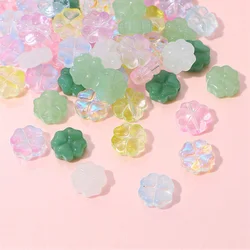 20Pcs 10mm Colorful Four Leaf Clover Beads Loose Spacer Glass Beads For  Jewelry Making DIY Necklaces Bracelet Accessories