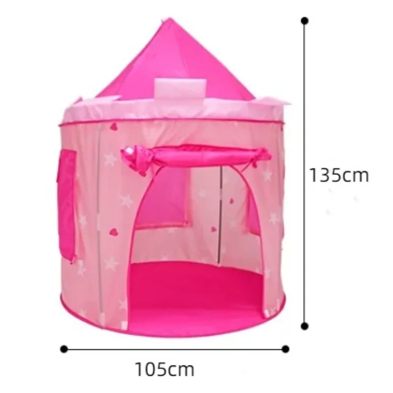 Tente de jouet portable rose pour enfants, maison de jeu intérieure et extérieure, jardin respirant, maison pliable délibérément, château pour enfants, cadeaux pour filles