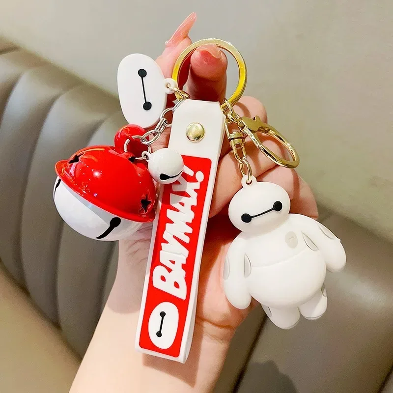 DSN Cartoon Anime Big Hero 6 Keychains Baymax Doll Figure Backpack Kawaii Pendant Accessories Birthday Gifts Toys