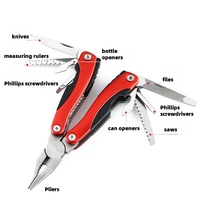 9 in1 Folding Multifunctional Tool Pliers Portable Survival Camping Combination Tool Multipurpose Multi Tool With Mini Knife