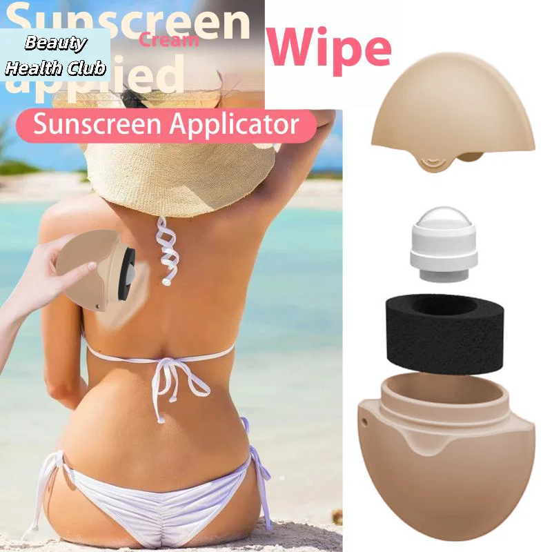 

【Silicone Suncream Roller Applicator Refillable Oval Isolation Lotion Cream Bottles Stitching Color Cosmetics Tool Travel】