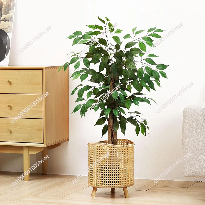 Simulation banyan potted plant living room shopping mall hotel landscaping decoration ornament disassembly and assembly