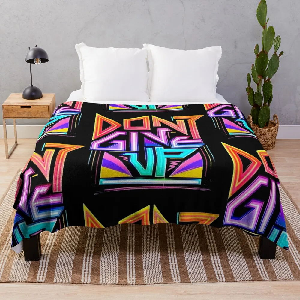 

Don't Give Up Throw Blanket Custom Multi-Purpose Blankets