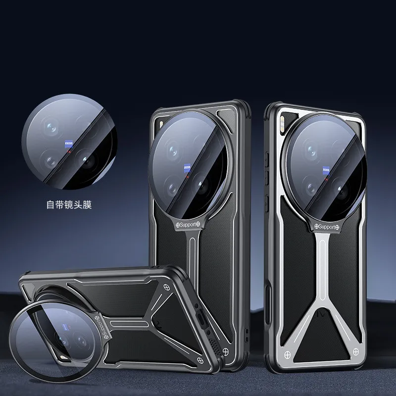 

Чехол для телефона VIVO X200 Ultra, X200s X200 Pro mini X100 Ultra, металлическая рамка, полый кронштейн для рассеивания тепла, защитный чехол для объектива