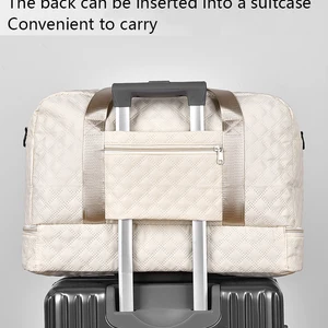 Rhombischer Mesh Dufile Bag Travel, große Kapazität, Sportfitness -Aufbewahrungstasche, Weekender über Nacht Tasche 8 Hauptverkaufs -Stoffreisen machen - №6