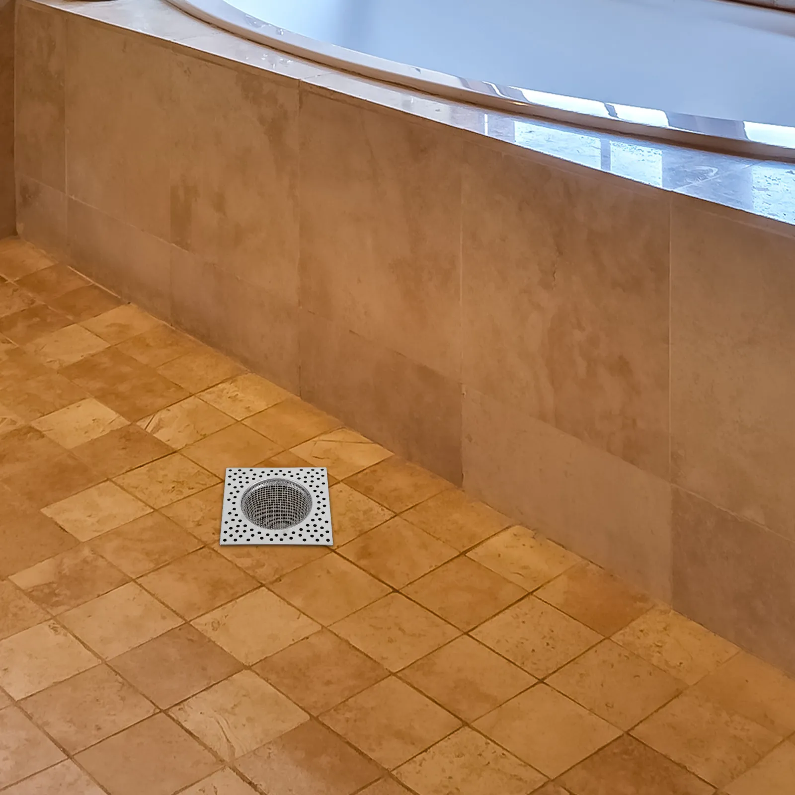Stainless Steel Floor Drain Grate Anti Hair Clog Shower Drain Cover for Bathroom Easy Clean Design