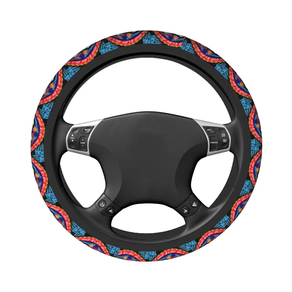 Horror Movie Car Steering Wheel Cover Michael Mysers Jason Scream Jigsaw Saw Universal Kiss Style Braid On Steering Wheel Cover