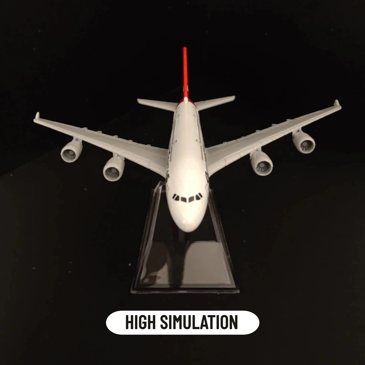 Scale 1:400 Metal Aircraft Model, Qantas A380 Airplane Diecast Plane Aeroplane Home Office Decor Mini Moto Toys for Boy