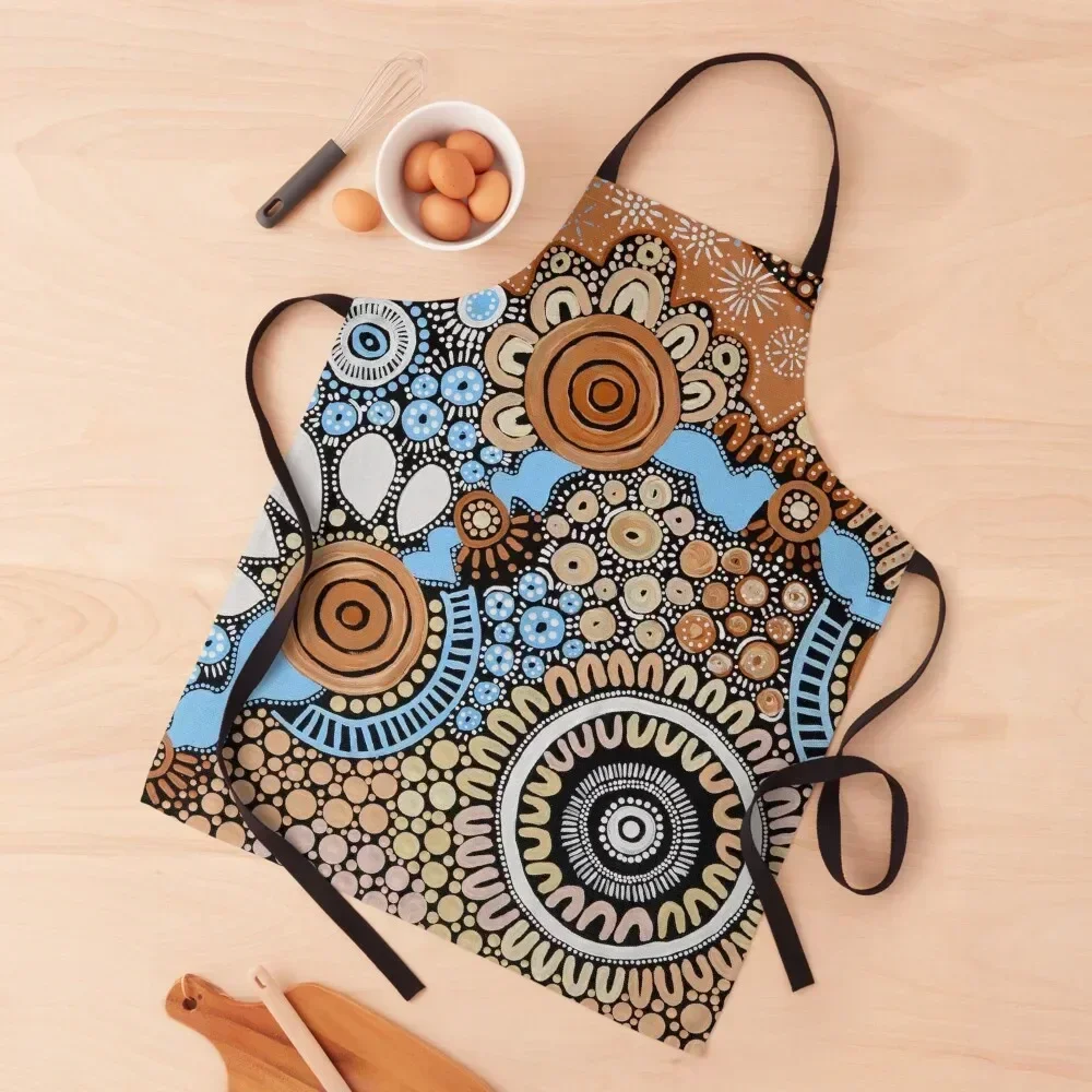 

River Living Apron Manicurists Camping Household Items Customizable Woman Apron