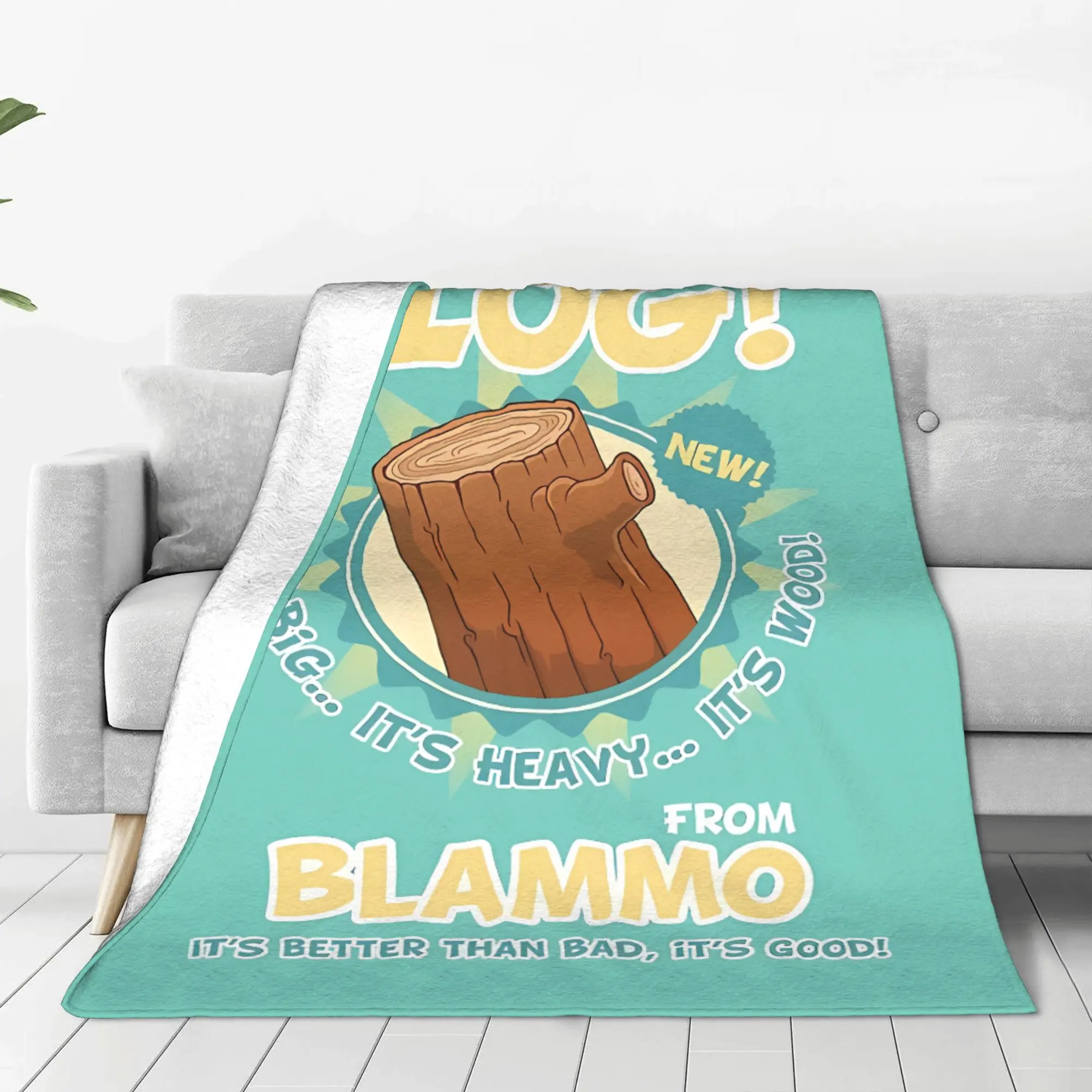 1PC Home Cute Room Decor Its Better Than Bad, Its Good! Blanket Throw Blanket Ren & Stimpy Novelty Warm Blanket All Season