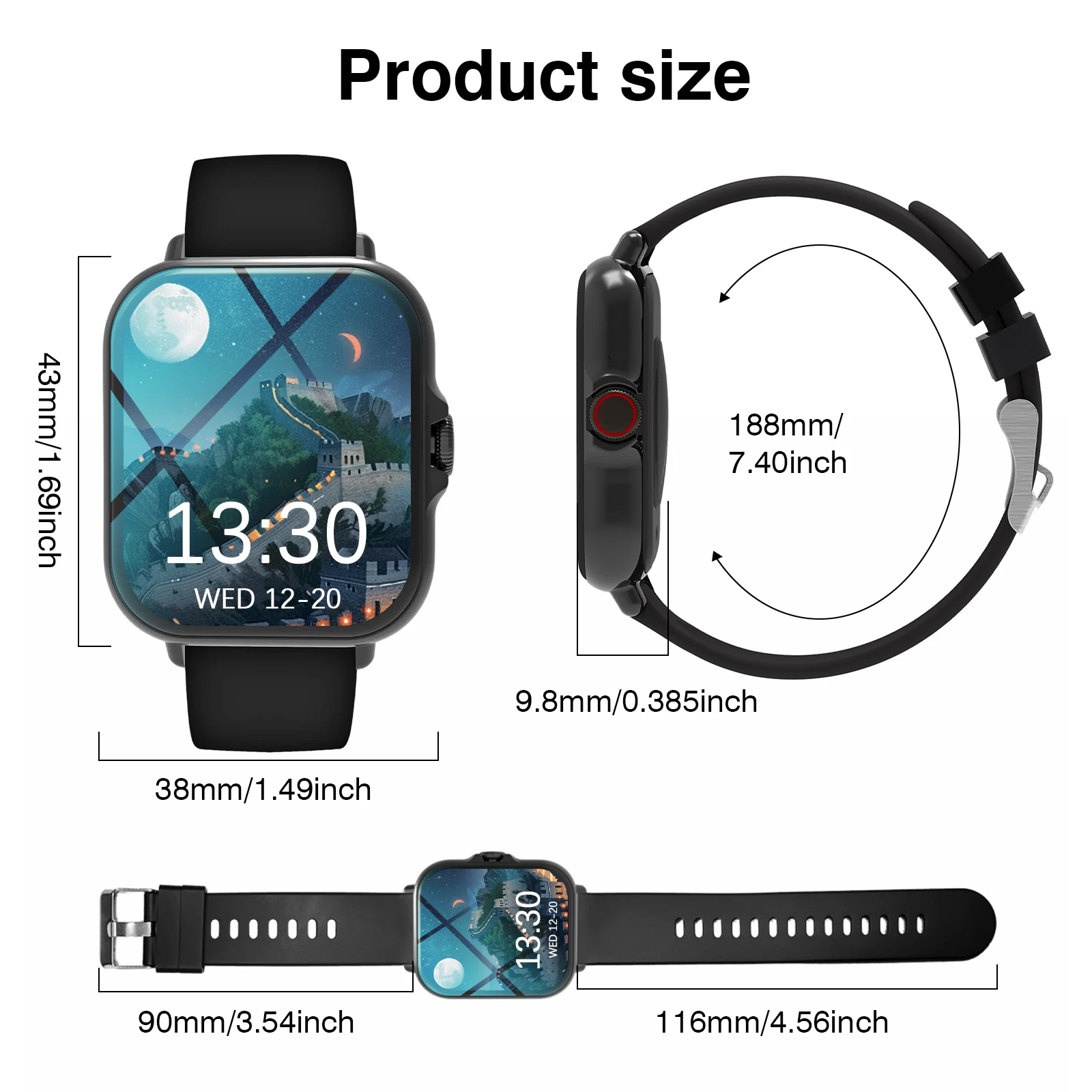 ساعة مارت، الاتصال/القرص اللاسلكي، الوضع الرياضي المتعدد، تذكير الاتصال والرفض، ريمين الرسائل القصيرة #6