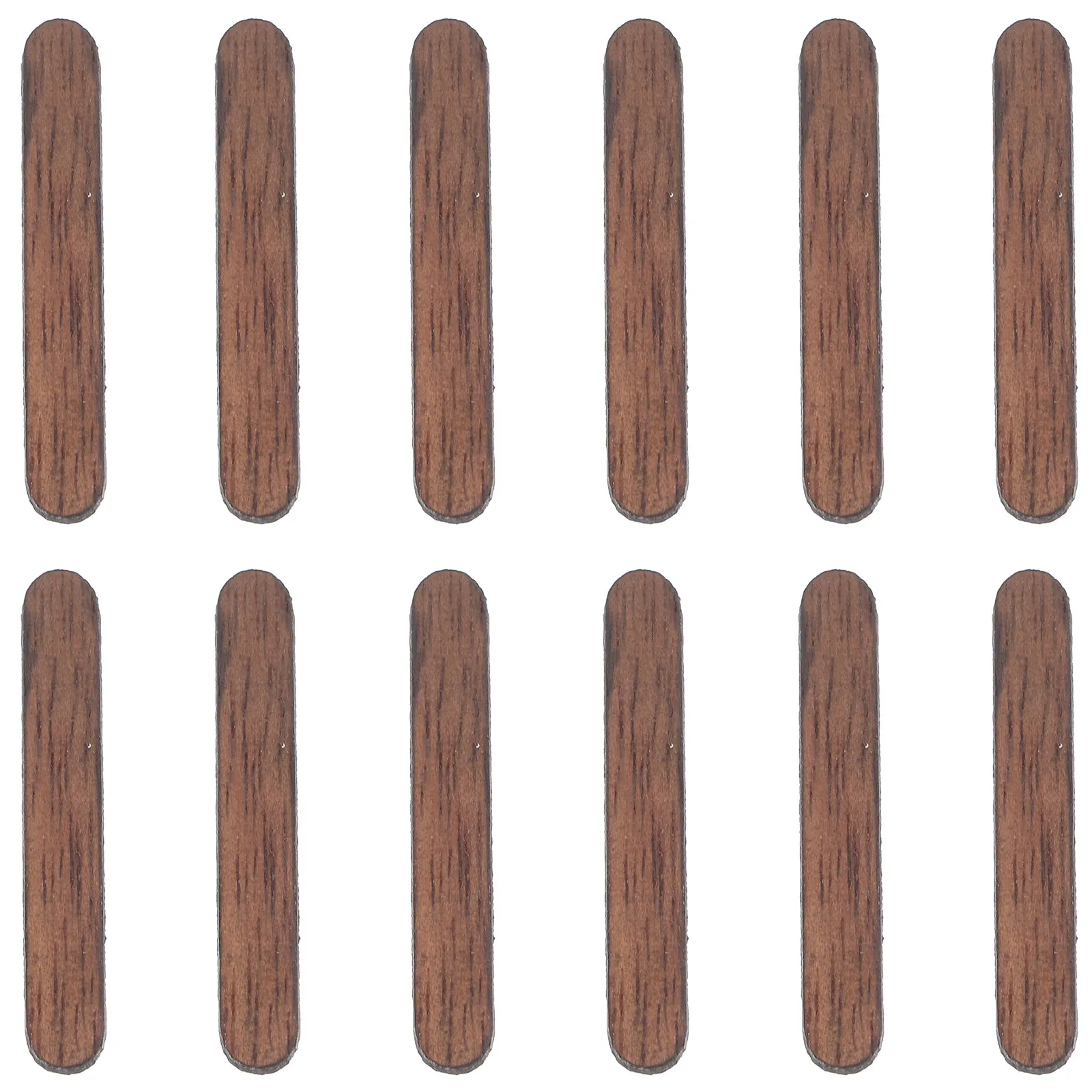 12Pcs Wood Hour Marker for DIY Clock Natural Texture Fine Finish Simple Delicate Design Wall Clock Movement Component Living